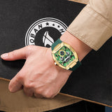 Wine Barrel Men's Multi-function Sports Watch - WOMONA.COM