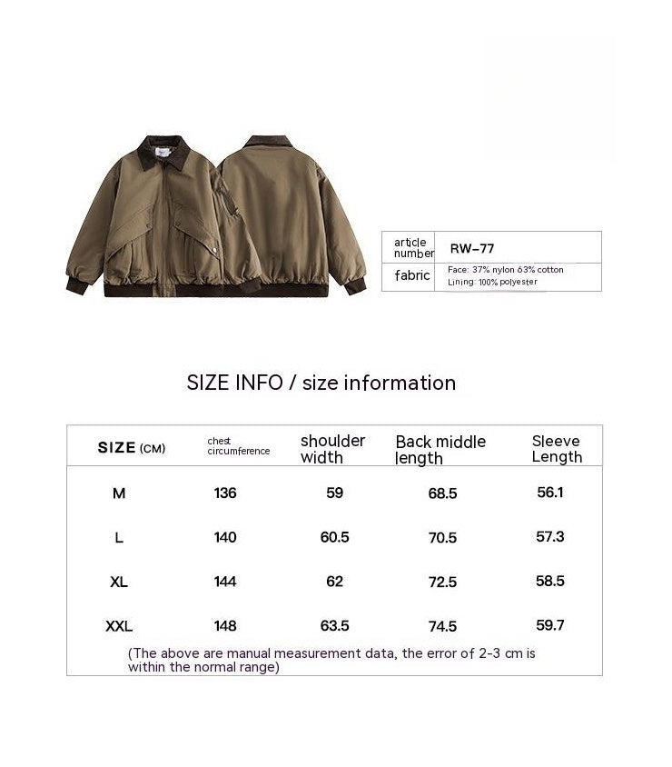 Men's Winter Cotton Dress Warm Jacket