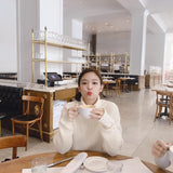 Turtleneck Korean Loose Lazy Pullover Sweater - WOMONA.COM