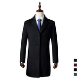 Mid-length Casual Slim Business Trench Coat - WOMONA.COM