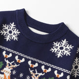 Pullover Knitwear Girls' Christmas Elk Sweater - WOMONA.COM