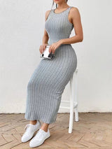 Style Sleeveless Sexy Suspenders Sheath And Fitted Dress - WOMONA.COM