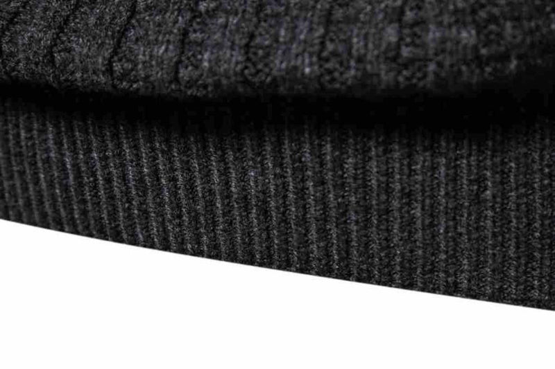 Men's Knitwear Solid Color Round Neck Fashion Sweater - WOMONA.COM