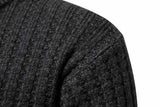 Men's Knitwear Solid Color Round Neck Fashion Sweater - WOMONA.COM