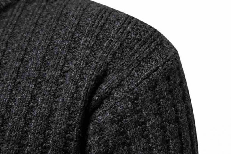 Men's Knitwear Solid Color Round Neck Fashion Sweater - WOMONA.COM