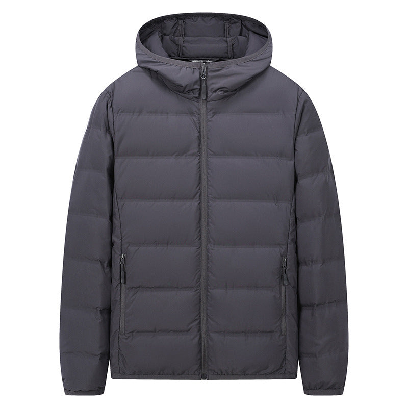 Winter New Hooded Men's Down Jacket