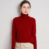 Pile up collared cashmere sweaters - WOMONA.COM