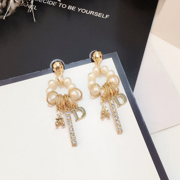 Women's earrings pearl - WOMONA.COM