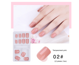 Wear pure color nail art fake nail patches - WOMONA.COM