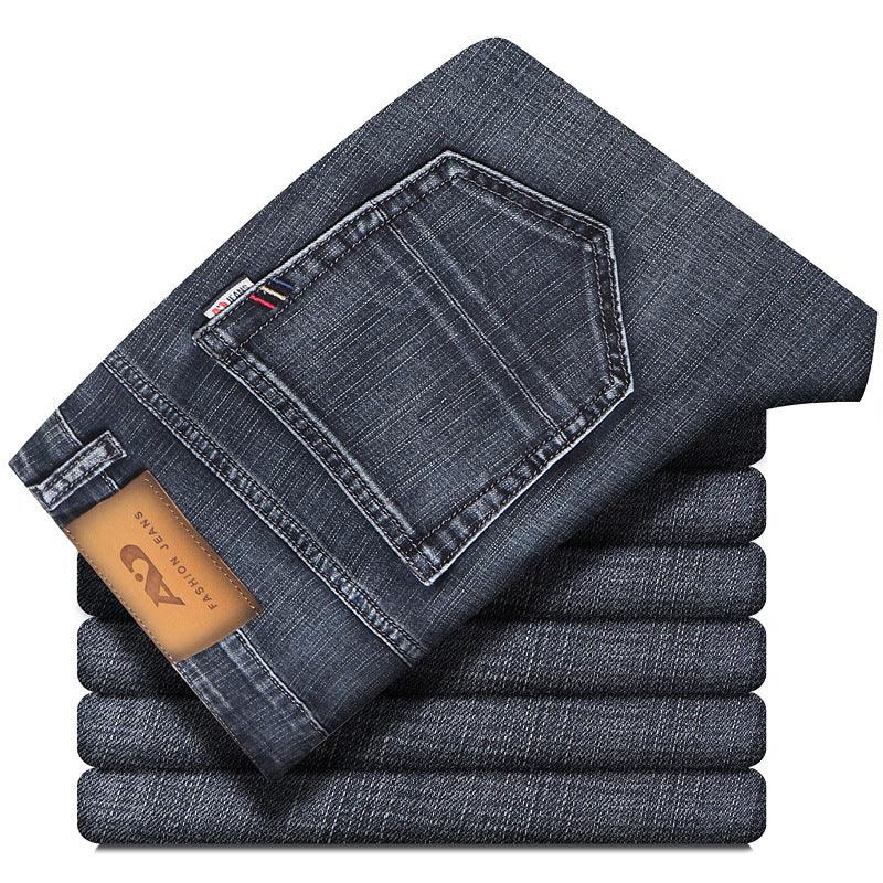Men's Loose Straight Leg Summer Jeans - WOMONA.COM
