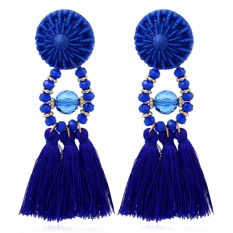 Tassel earrings - WOMONA.COM