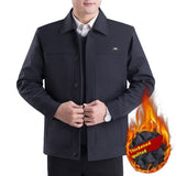 Middle-aged Men's Casual Jacket Autumn Outerwear Top - WOMONA.COM