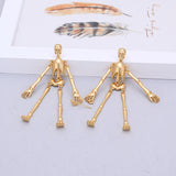 Skull alloy earrings women - WOMONA.COM