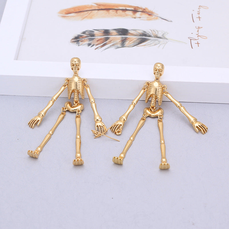 Skull alloy earrings women - WOMONA.COM