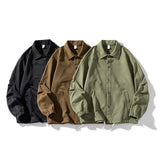 Casual Lapel Button Jacket Men - WOMONA.COM