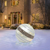 Christmas Ornament Ball Outdoor Pvc 60CM Inflatable Decorated Ball - WOMONA.COM