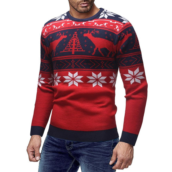Christmas fawn sweater - WOMONA.COM