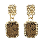 Snake earrings geometric - WOMONA.COM