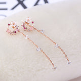 Bow Flower Earrings - WOMONA.COM