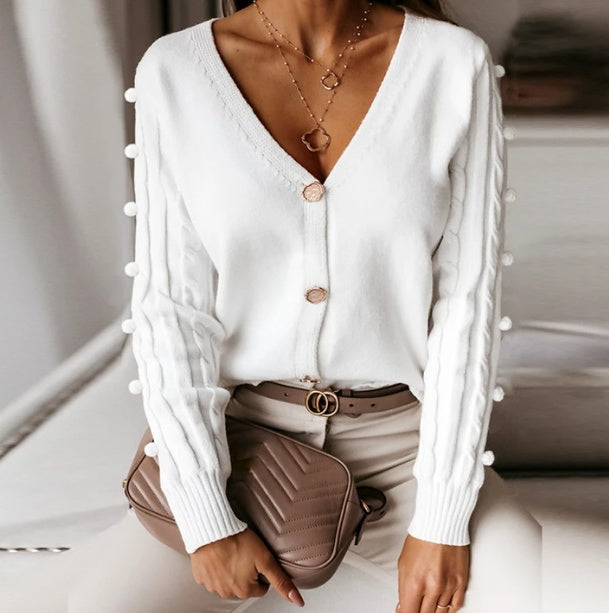 Women's Viscose V-Neck Cardigan