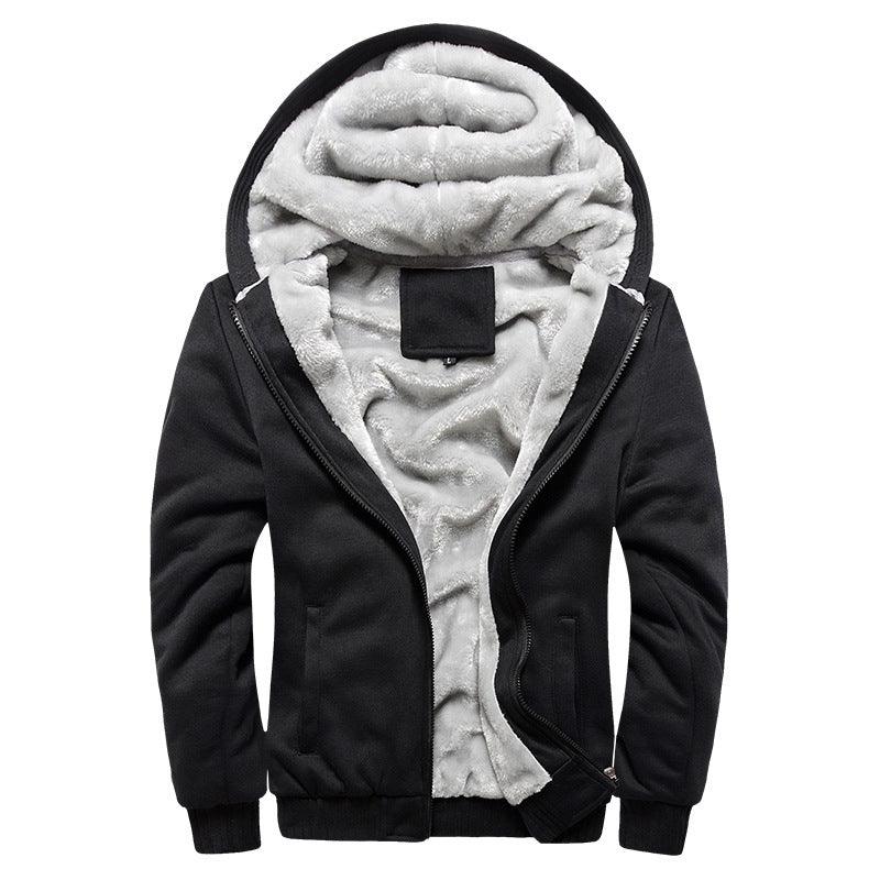 Men's Sports Velvet Padded Thickened Coat - WOMONA.COM
