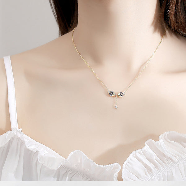 Cute necklace zircon - WOMONA.COM