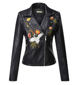 Leather coats Motorcycle Jacket - WOMONA.COM