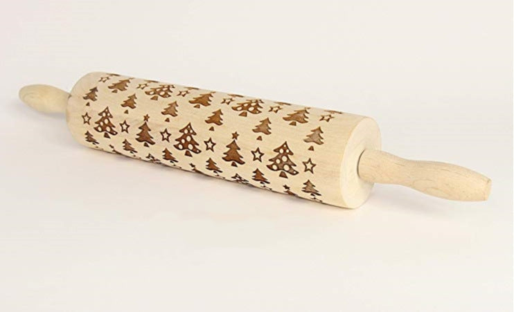 Rolling Pin Christmas Embossing - WOMONA.COM