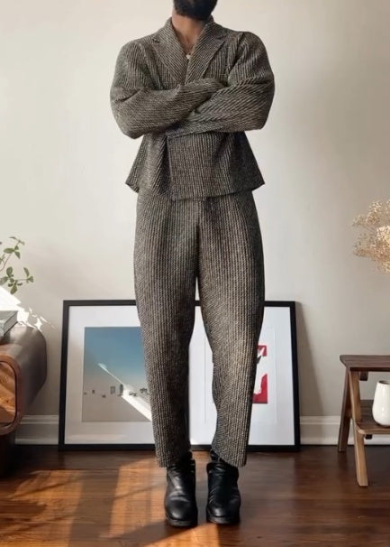 Men's Plaid Slim-Fit Two-Piece Suit – product image 1