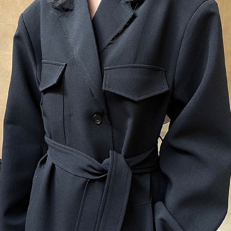 Straight Cylindrical Profile Tooling Casual Coat