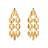 Vintage Woven Chain Earrings - WOMONA.COM