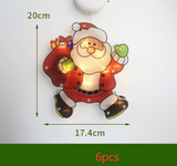 LED Suction Cup Window Hanging Lights Christmas Decoration - WOMONA.COM