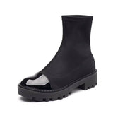 Platform socks boots women's boots - WOMONA.COM