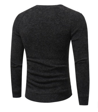 Men Button Splicing Sweater