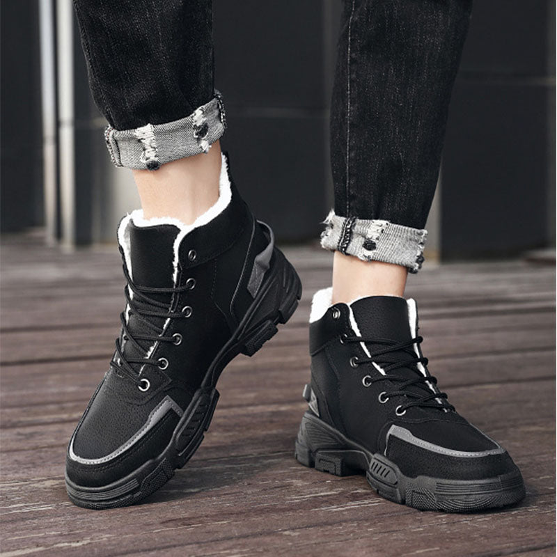 Plush Snow Boots Winter New Winter Velvet Thickened Warm Cotton Shoes - WOMONA.COM