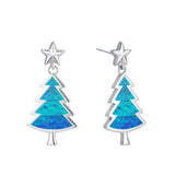 Christmas tree pentagram earrings - WOMONA.COM