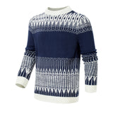 Men's Crewneck Pullover Sweater - WOMONA.COM