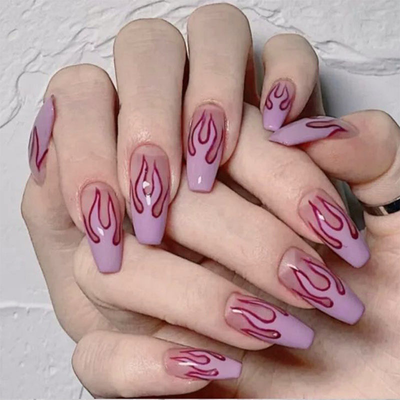 Wearing Nails Finished Soft Nails False Nails - WOMONA.COM