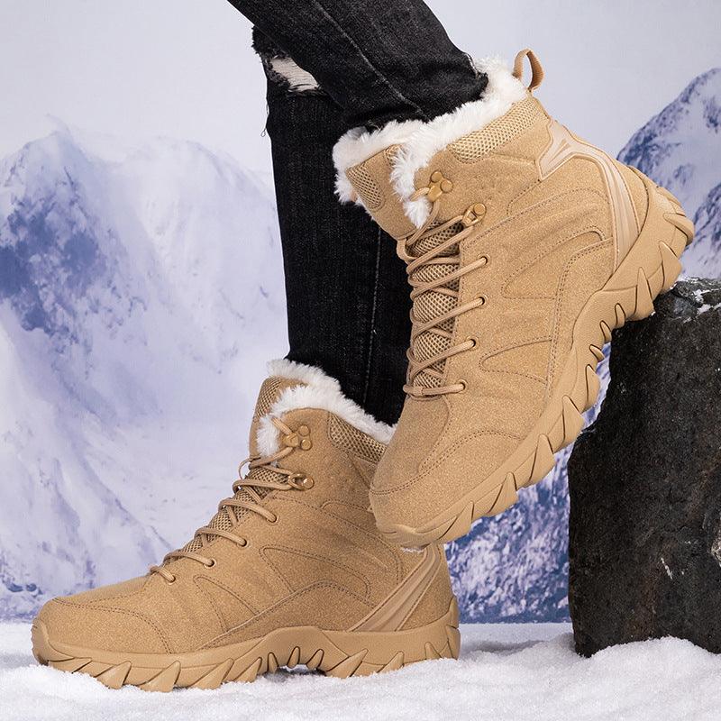 Men's Snow Boots Thickened Thermal Middle Tube - WOMONA.COM
