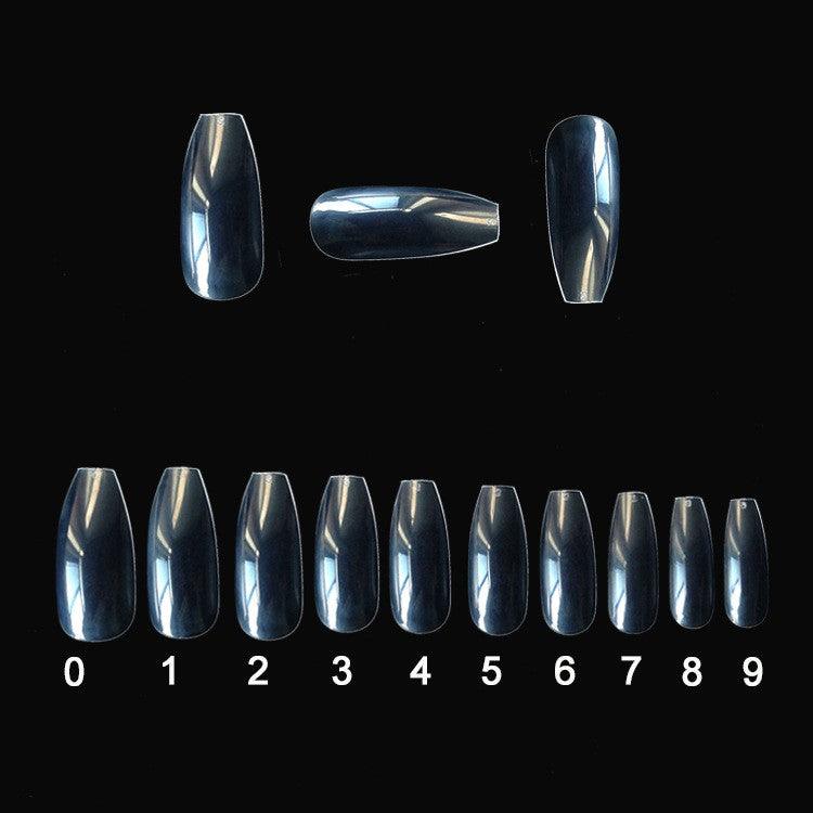 500 transparent / natural fake nails - WOMONA.COM