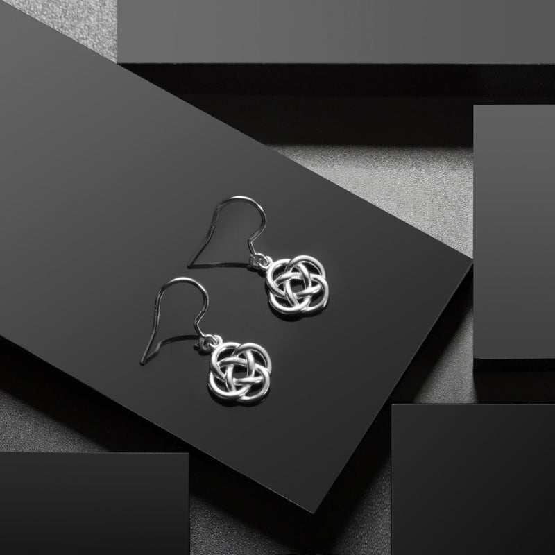 Simple Celtic knot earrings - WOMONA.COM