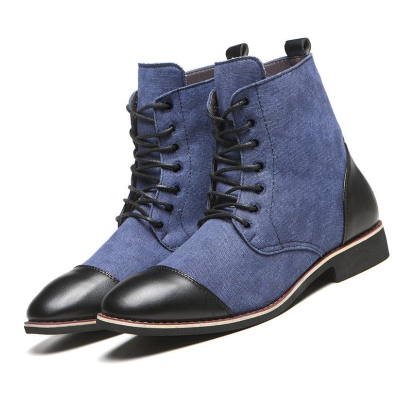 Men's Boots Plus Size New Canvas Martin Boots - WOMONA.COM