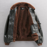 Leather Coat Men's Leather Jacket Coat - WOMONA.COM