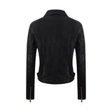 Motorcycle Clothing Washed Leather Jacket - WOMONA.COM