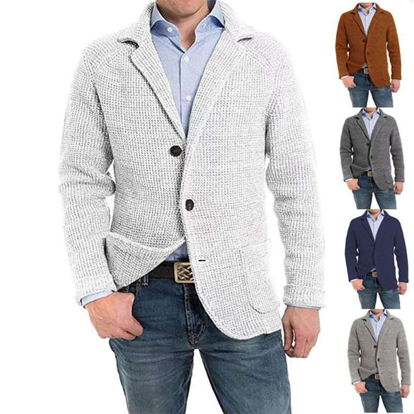 Men's Casual Knitted Cardigan Sweater - WOMONA.COM