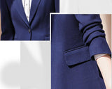 Two-piece Fashion Women's Slim Simple Suit - WOMONA.COM