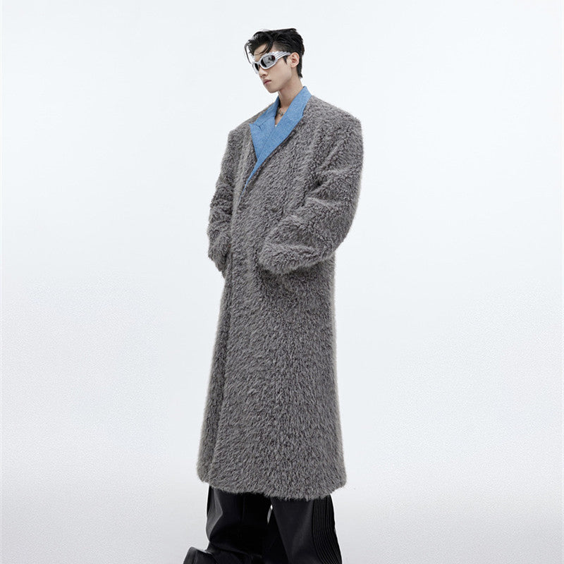 Men's Mink-proof Long Fur Coat - WOMONA.COM