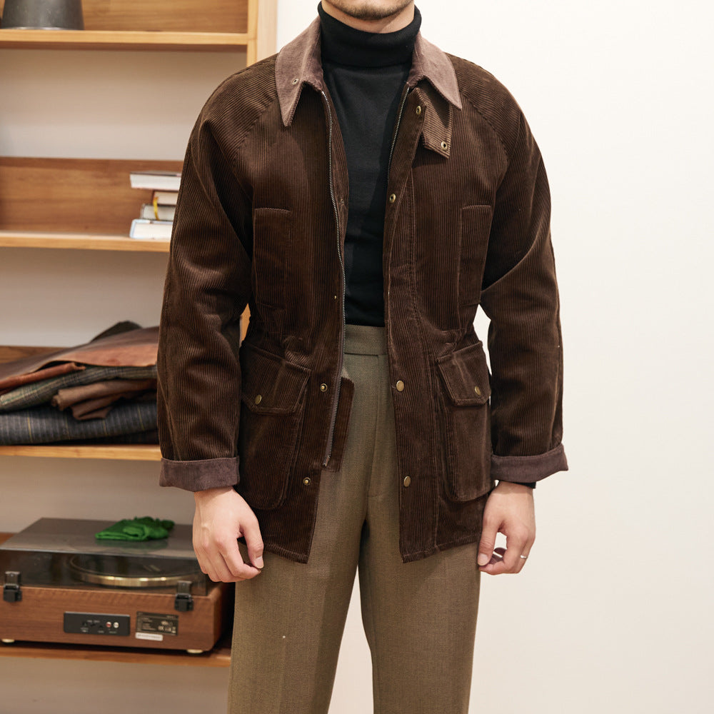 Men's British-Style Corduroy Field Jacket - product view 1