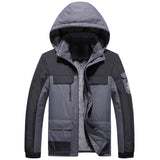 Outdoor Men's Plus Fleece Warm Cotton Jacket - WOMONA.COM