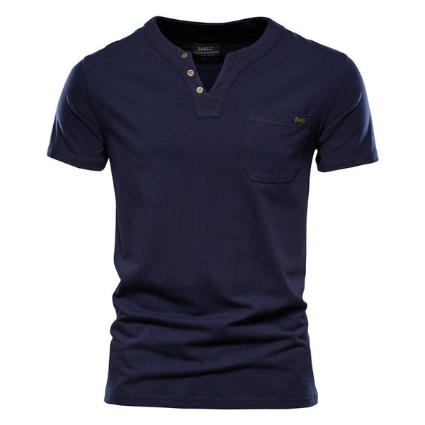 Camiseta deportiva Slim Cotton Pocket para hombre